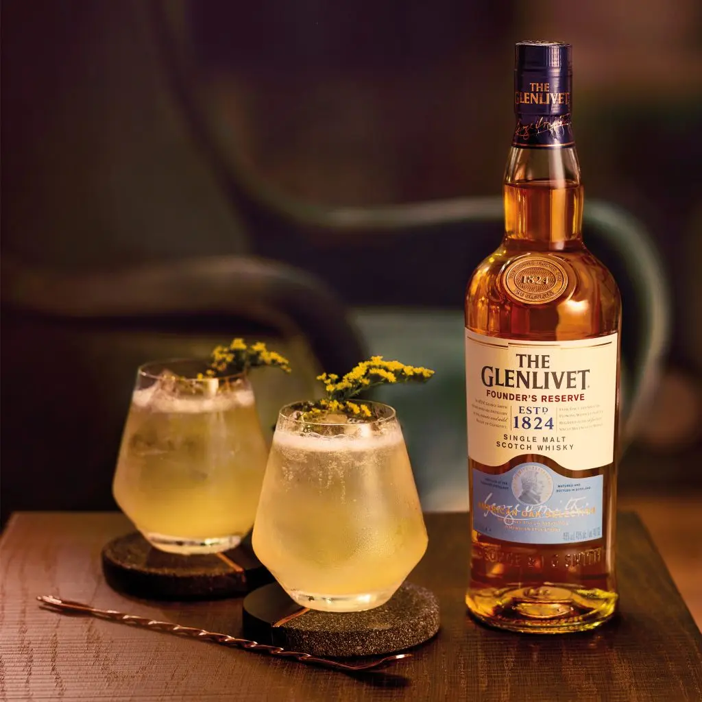 Devant 14 Devant -Waterford Soldes Boutique the glenlivet founders reserve small voice of calm whisky cocktail 1024x1024 1